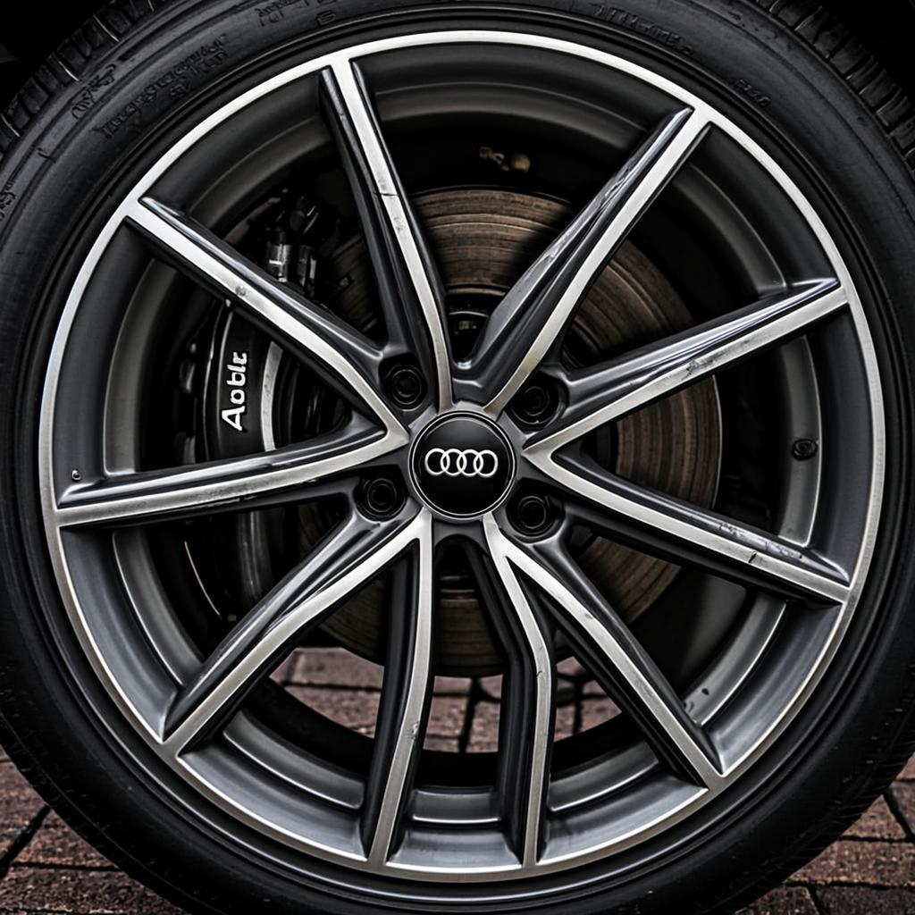 Audi Sport Powder Coat - before repair